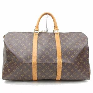 💯 Auth Louis Vuitton Boston Keepall 50 Monogram